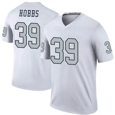 Nate Hobbs Las Vegas Raiders Men's Name & Number Logo T-Shirt - Ash